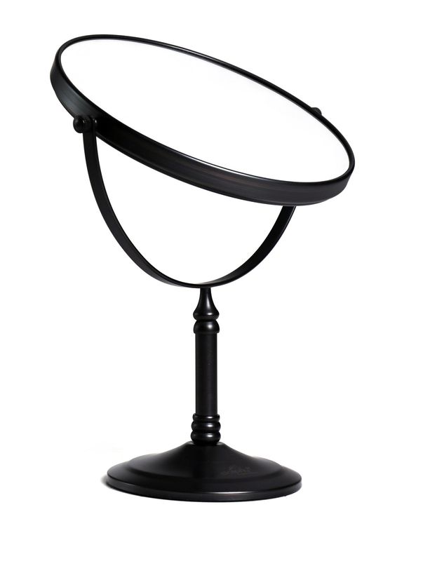 5X &amp; 1X Tabletop Magnifying Mirror - Matte Black