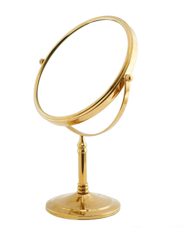 5X &amp; 1X Tabletop Magnifying Mirror - Royal Gold