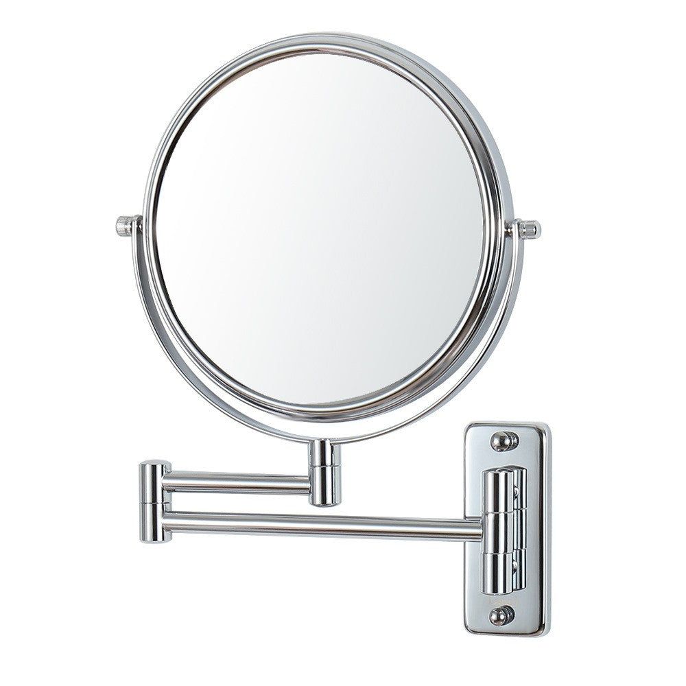 Wall Mounted Round Mirror 3x &amp; 1x