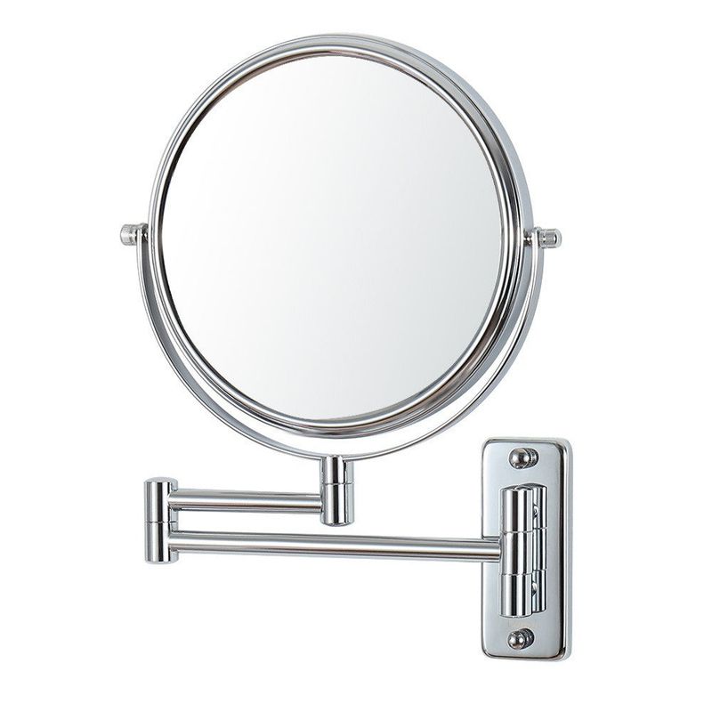 Wall Mounted Round Mirror 3x &amp; 1x