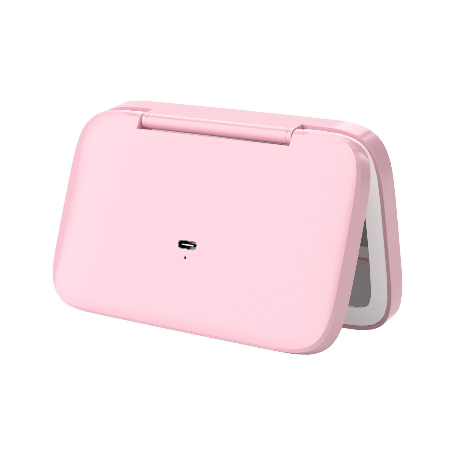 Pink MR2326C Portable LED Illuminated Makeup Mirror - Foldable Lighted Vanity Mirror with 801mAh Battery