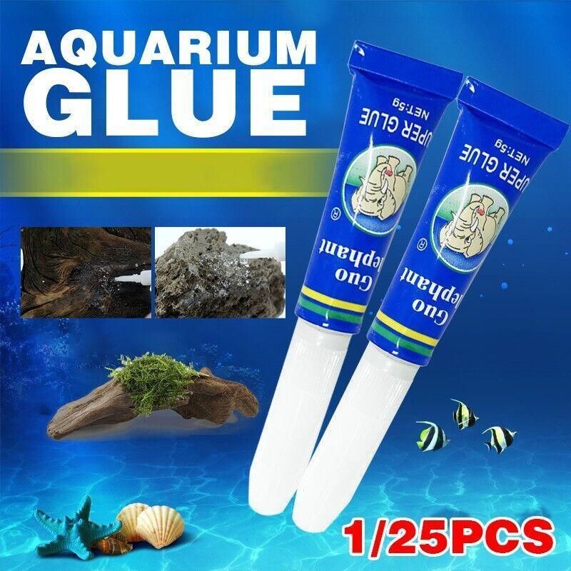 Aquarium Glue Adhesive Glue Aquatic Plant Wood Moss Coral Sea Freshwater 5g - 25PCS