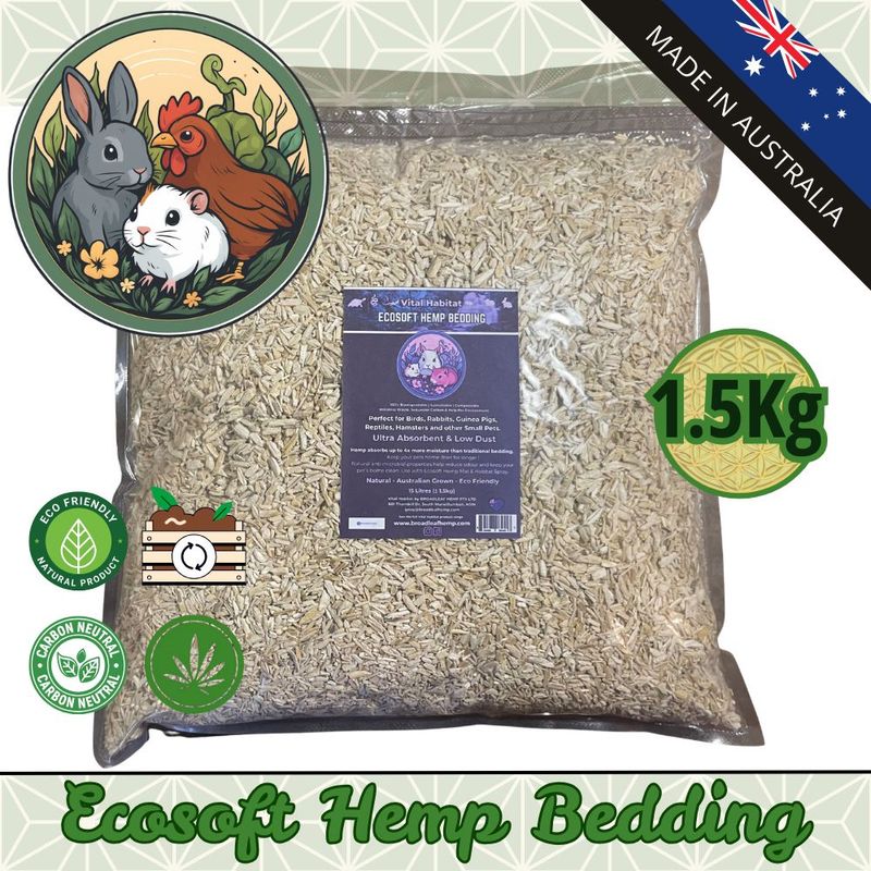 Ecosoft - Natural Hemp Bedding | 10L Âą1.5kg