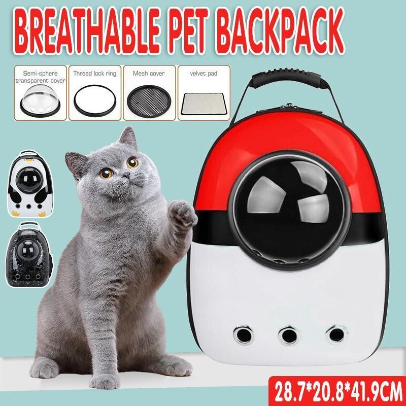 Cat Dog Backpack Carrier Breathable Pet Carrier Bag for Outdoor Travel - Penguin