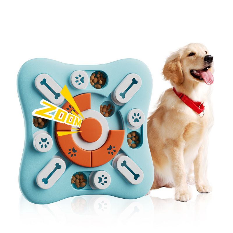 Interactive Pet Puzzle Toy - Slow Feeder Dispenser with Sound for Dogs &amp; Cats