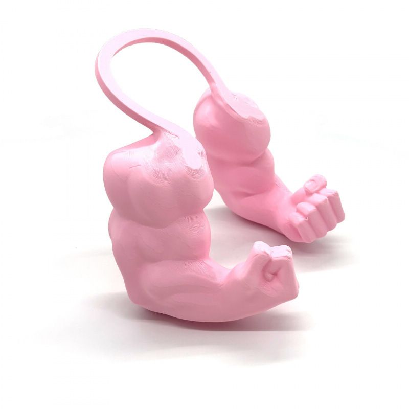 2pc Hilarious Muscle Arm Pet Costume Prop - Funny Novelty Arms for Cats &amp; Small Dogs(pink)