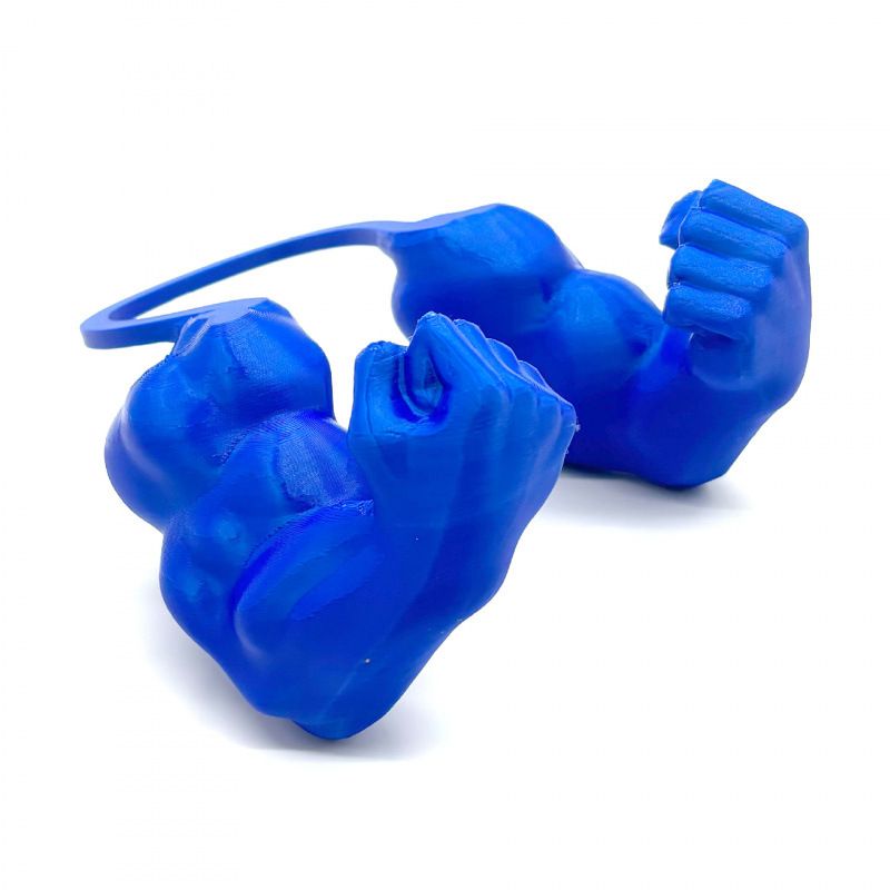 2pc Hilarious Muscle Arm Pet Costume Prop - Funny Novelty Arms for Cats &amp; Small Dogs(blue)