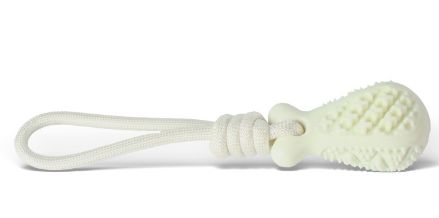 White Single Drop of Water Durable Cotton Rope Dog Toy Set (3-Pack) - Chew, Tug &amp; Treat Dispensing Ball for Dental Health