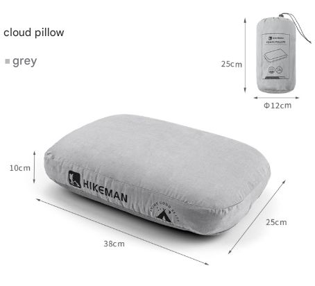 Grey Reversible Memory Foam Travel Pillow - All-Season Comfort Neck Support for Deep Sleep &amp; Portability