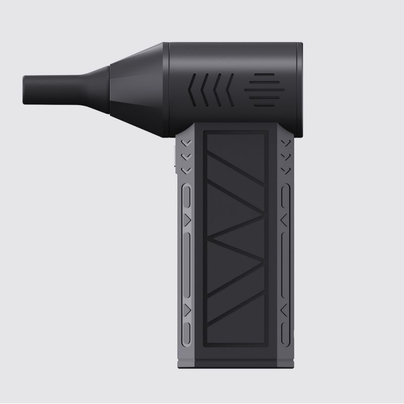 Black High-Speed Mini Turbo Fan for Camping and Outdoor Use - Handheld 130,000 RPM Brushless Blower &amp; Dust Cleaner