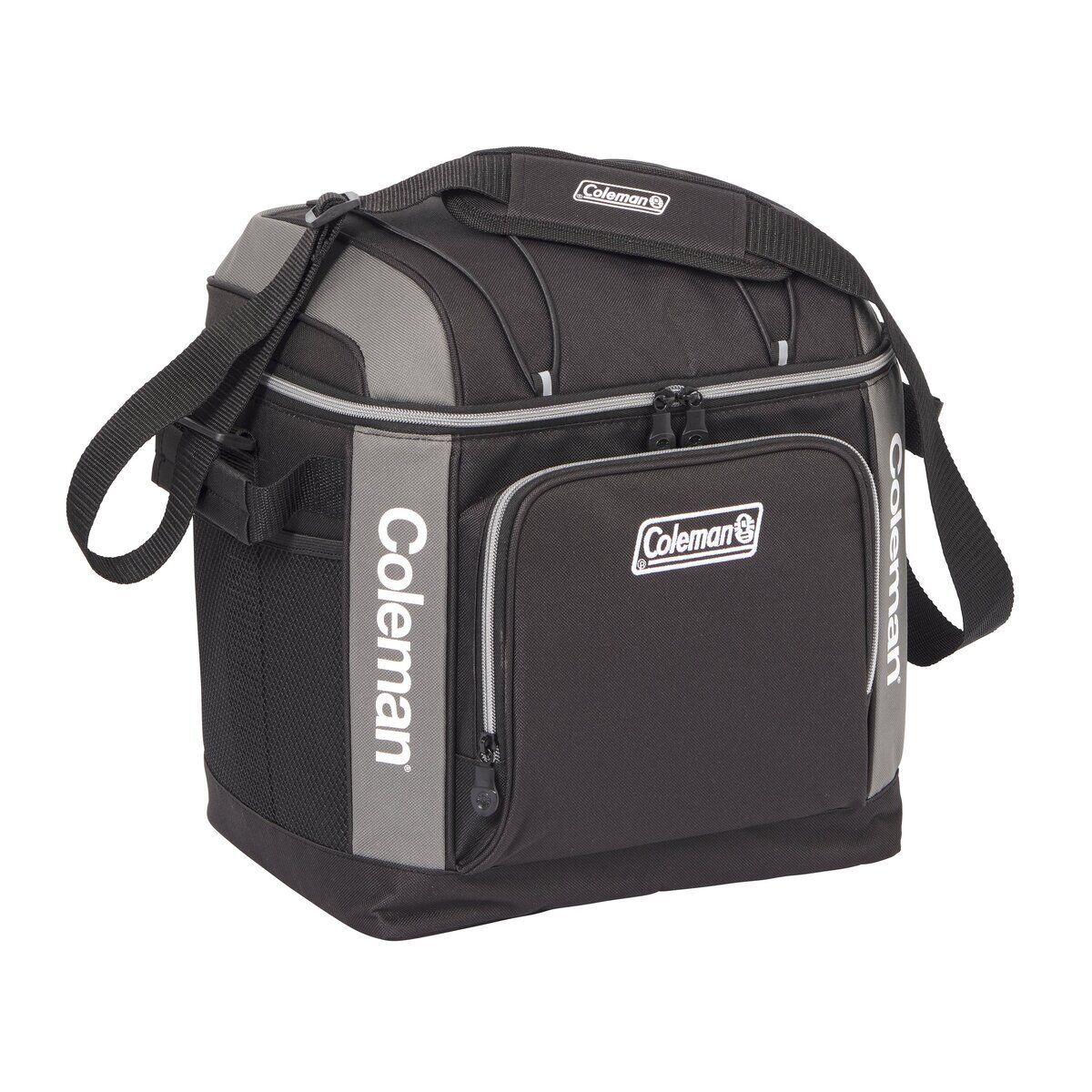 Coleman 30 Can Soft Cooler Insulated Outdoor Camping Picnic Bag in Black