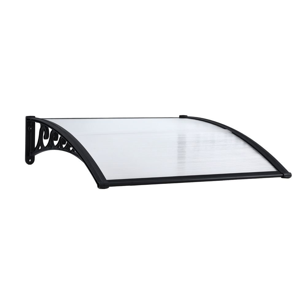 Instahut Window Door Awning 0.8mx1m Transparent