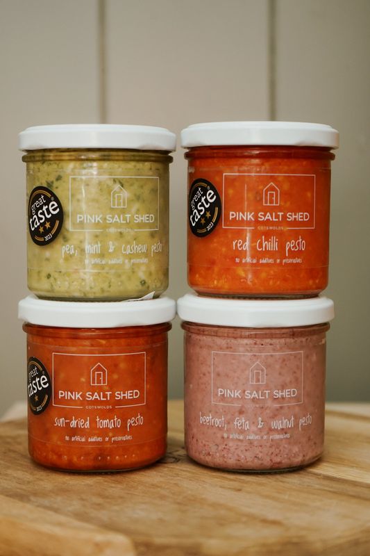 Pink Salt Shed Pesto's