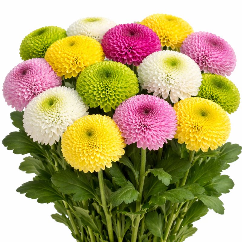 POMPOM BUTTON ASSORTED