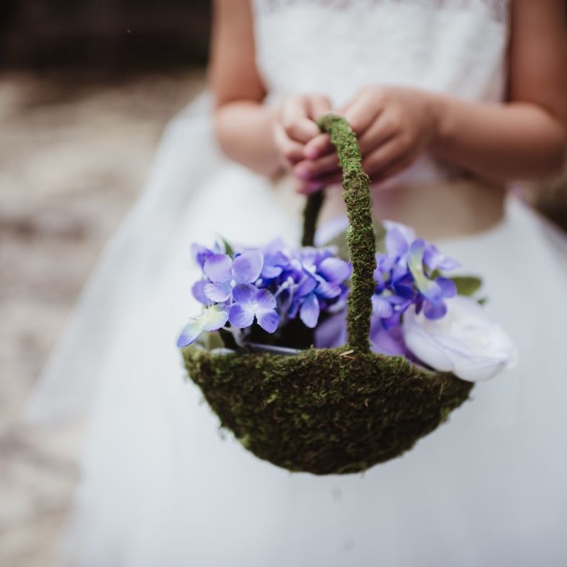 Flower Girl Petal Basket