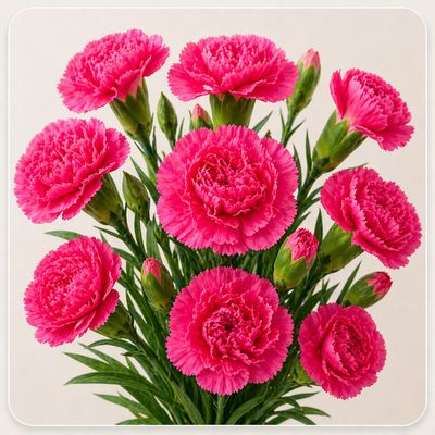 CARNATION  HOT PINK FANCY
