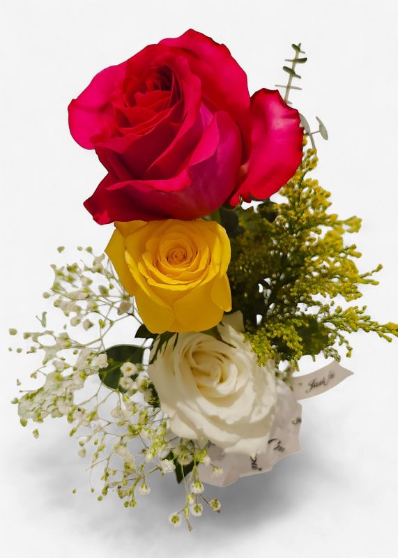 Triple Rose (Vase)