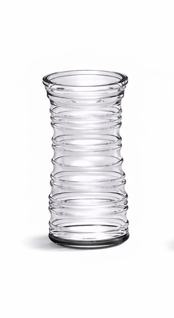 8.5" Rose Vase Assortment, Design: Horizontal ridges