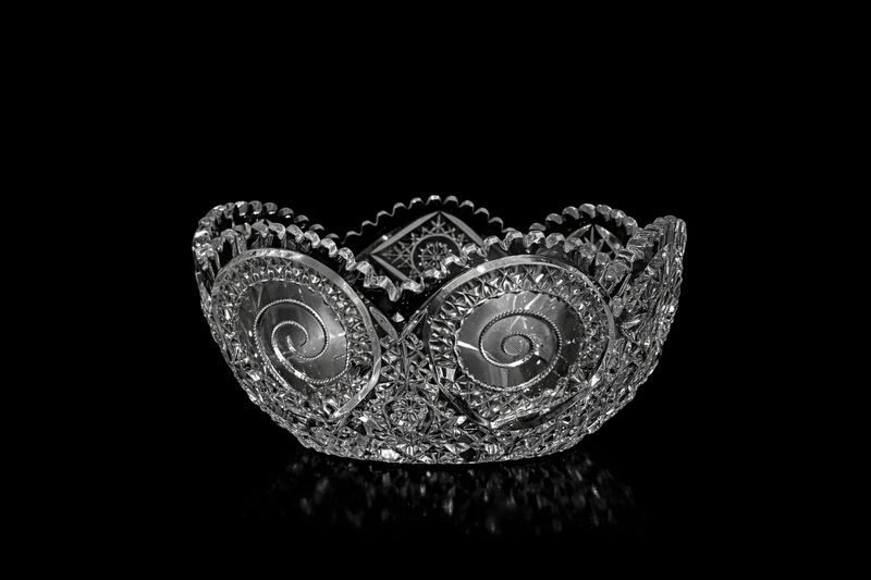 Bowl, Circular Snail Cut Design