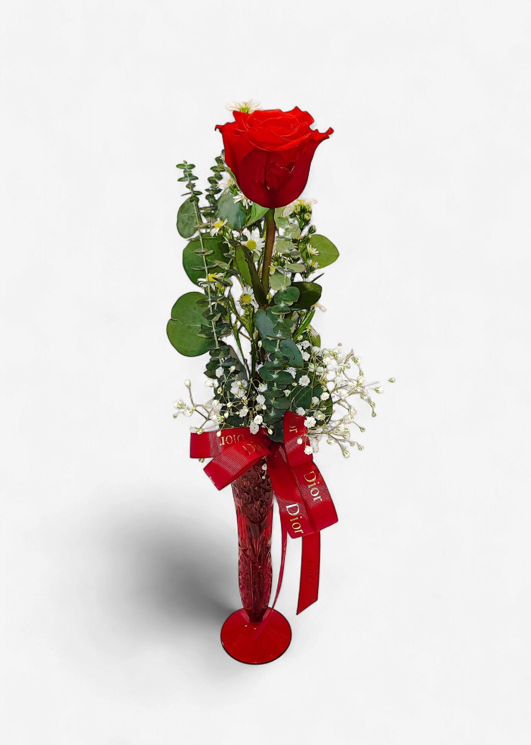 1 Rose Passion Petal (Vase)