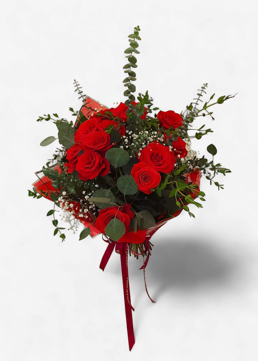 12 Rose Beauty (Dozen Roses Wrapped)