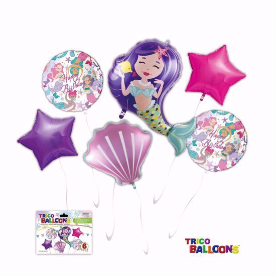Happy Birthday Mermaid Balloon Bouquet