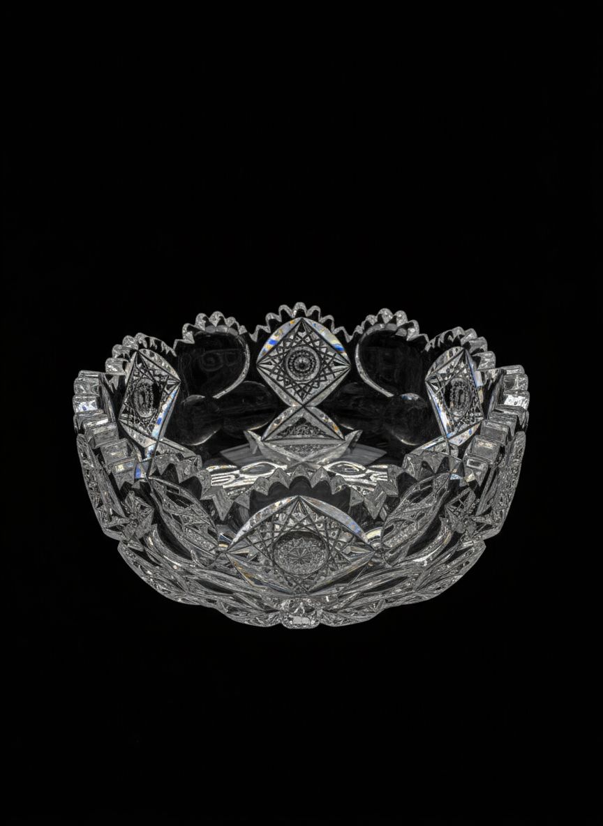 Crystal Scalloped Bowl