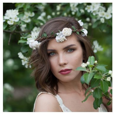 Head Wreaths, Style: Garden Whisper Wreath