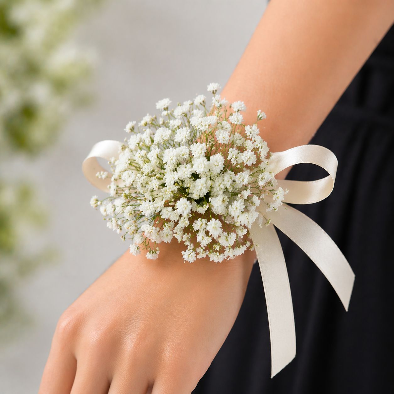 Baby’s Breath Wrist Corsage