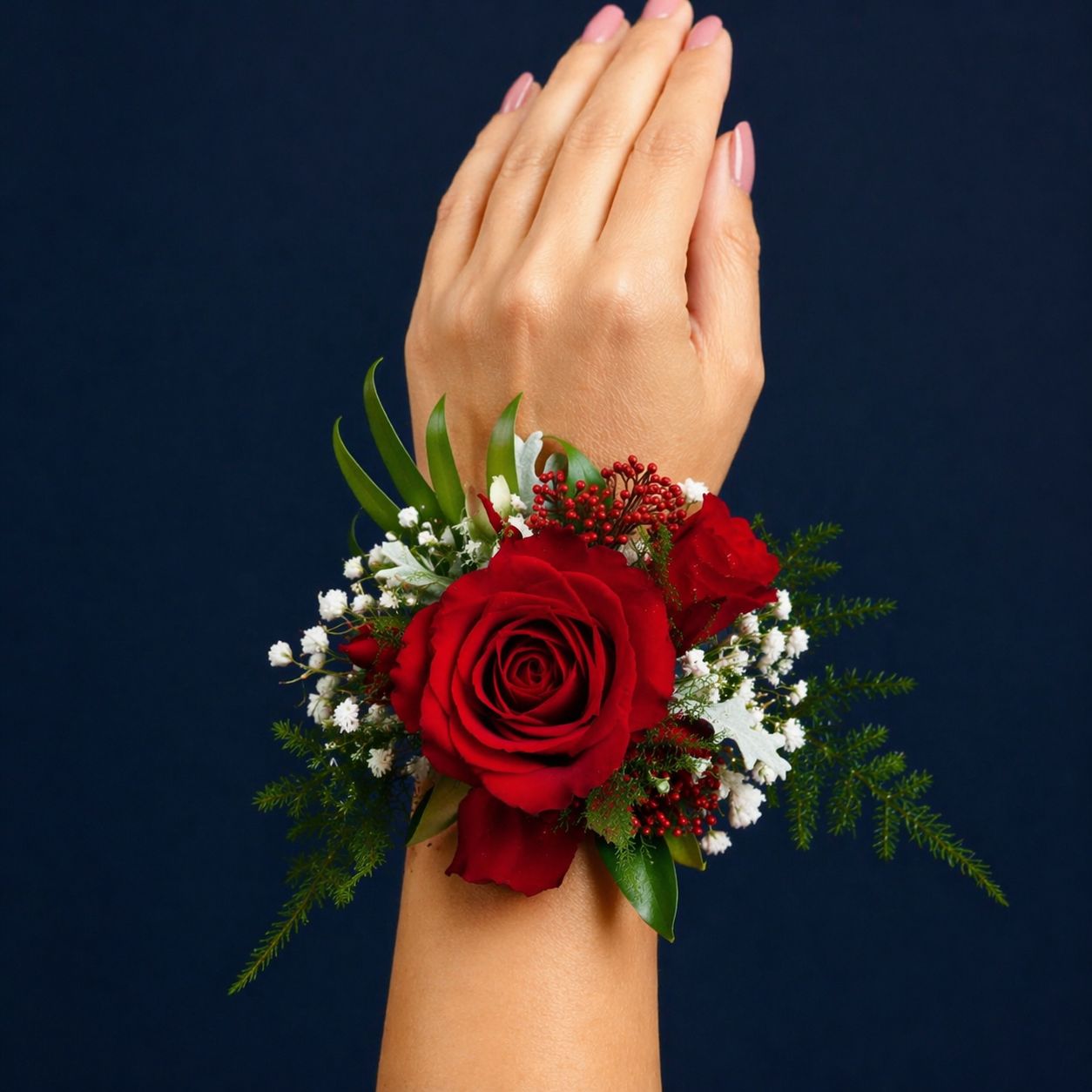 Ruby Rose Wrist Corsage