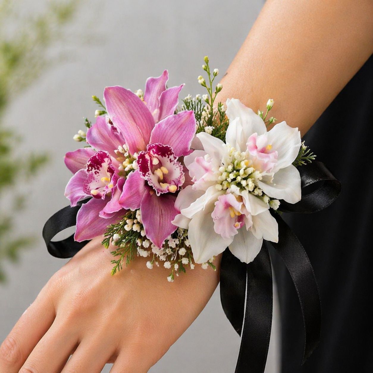 Twin Dendrobium Orchid Corsage