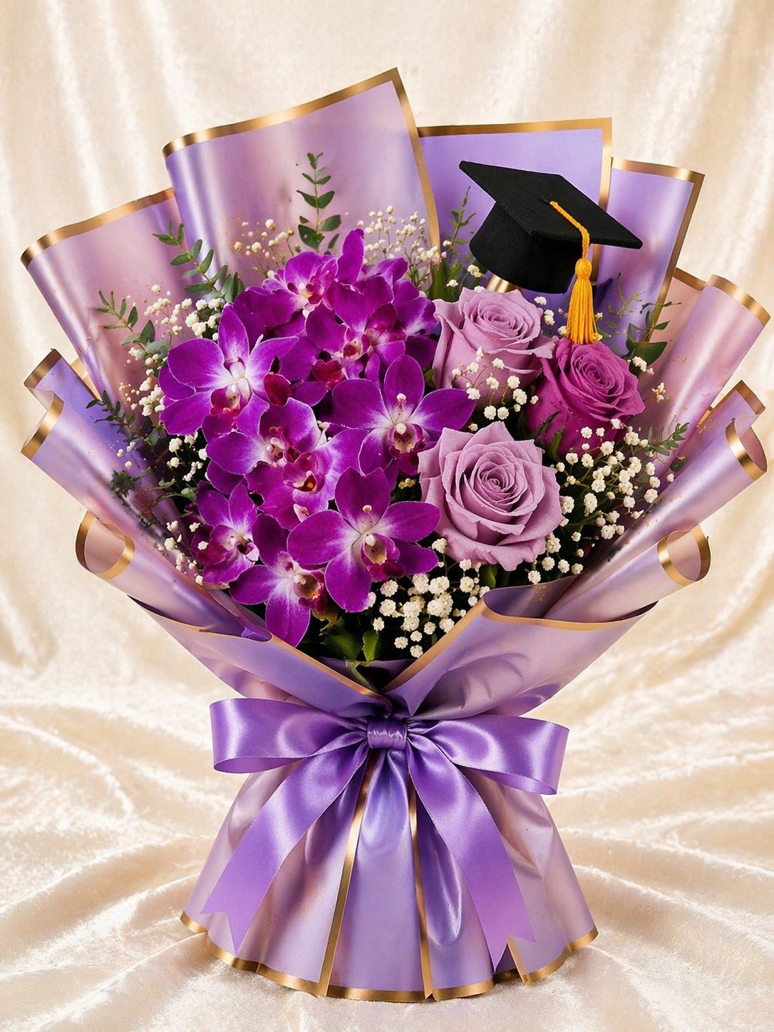 Purple Dreams Graduation Bouquet