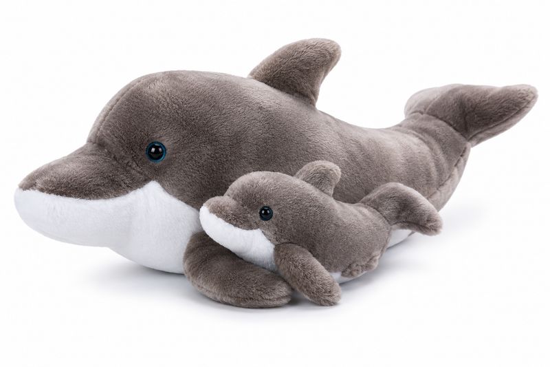 Wild Onez Dolphin Mom &amp; Baby MD 17" (45cm)