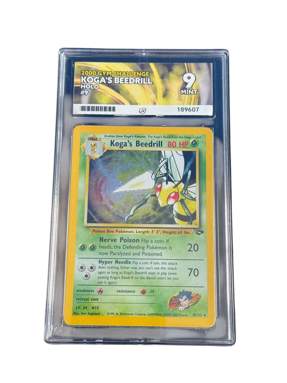 Koga's Beedrill Holo 9/132 Gym Challange