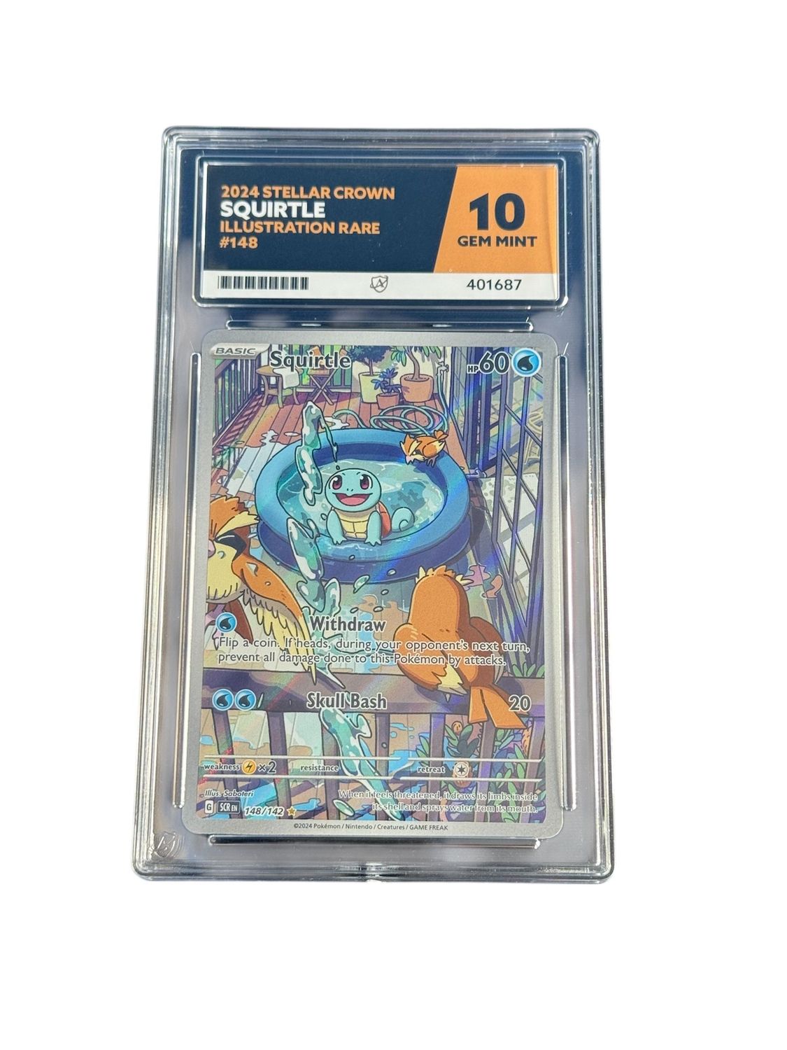 Squirtle 148/142 ACE 10 Stellar Crown Squirtle 148/142 ACE 10 Stellar Crown