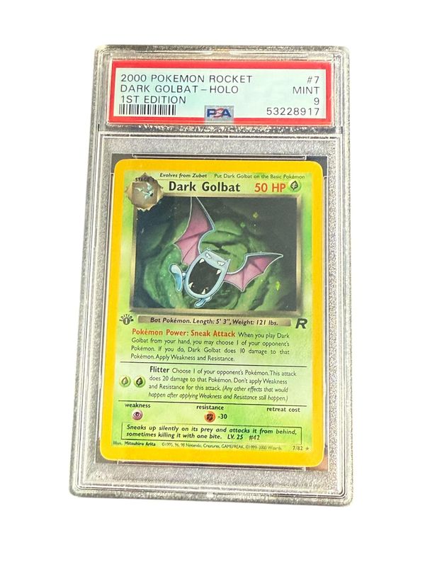 Dark Golbat Holo 1st Edition PSA 9 7/82 Dark Golbat Holo 1st Edition PSA 9 7/82