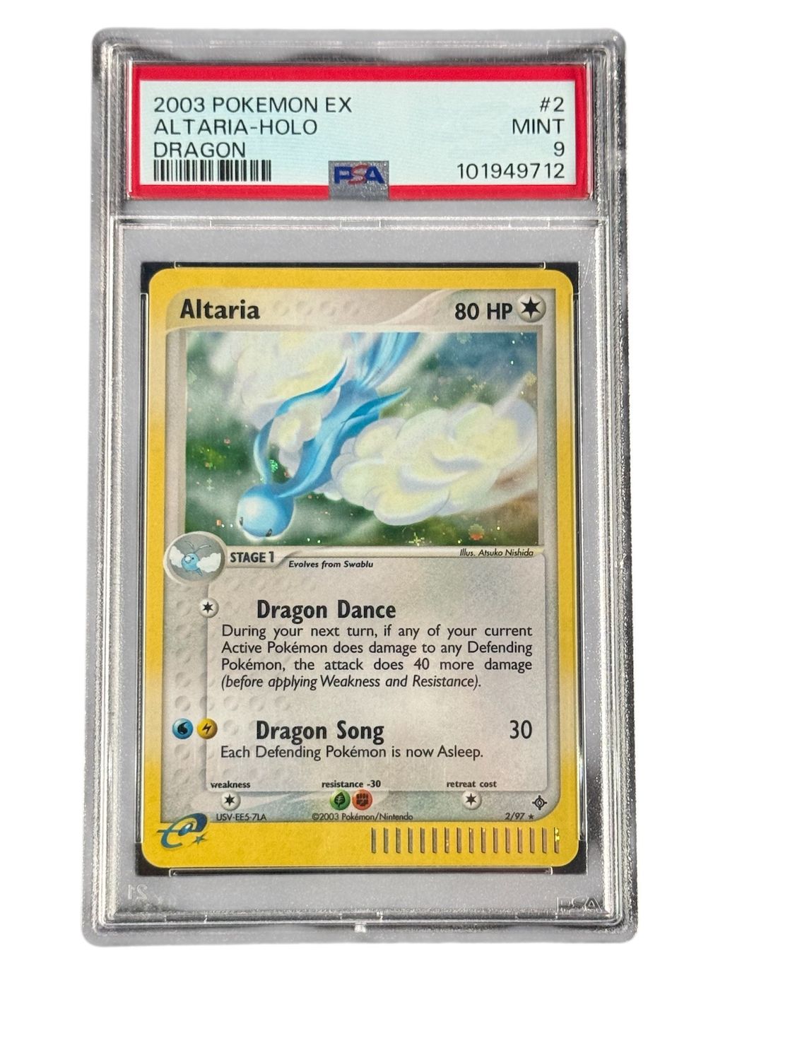 Altaria Holo 2/97 PSA 9 Altaria Holo 2/97 PSA 9