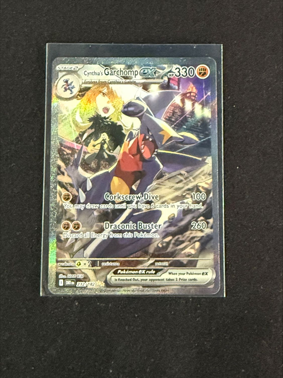 Cynthia's Garchomp EX SIR 232/182 (Destined Rivals) Cynthia's Garchomp EX SIR 232/182 (Destined Rivals)