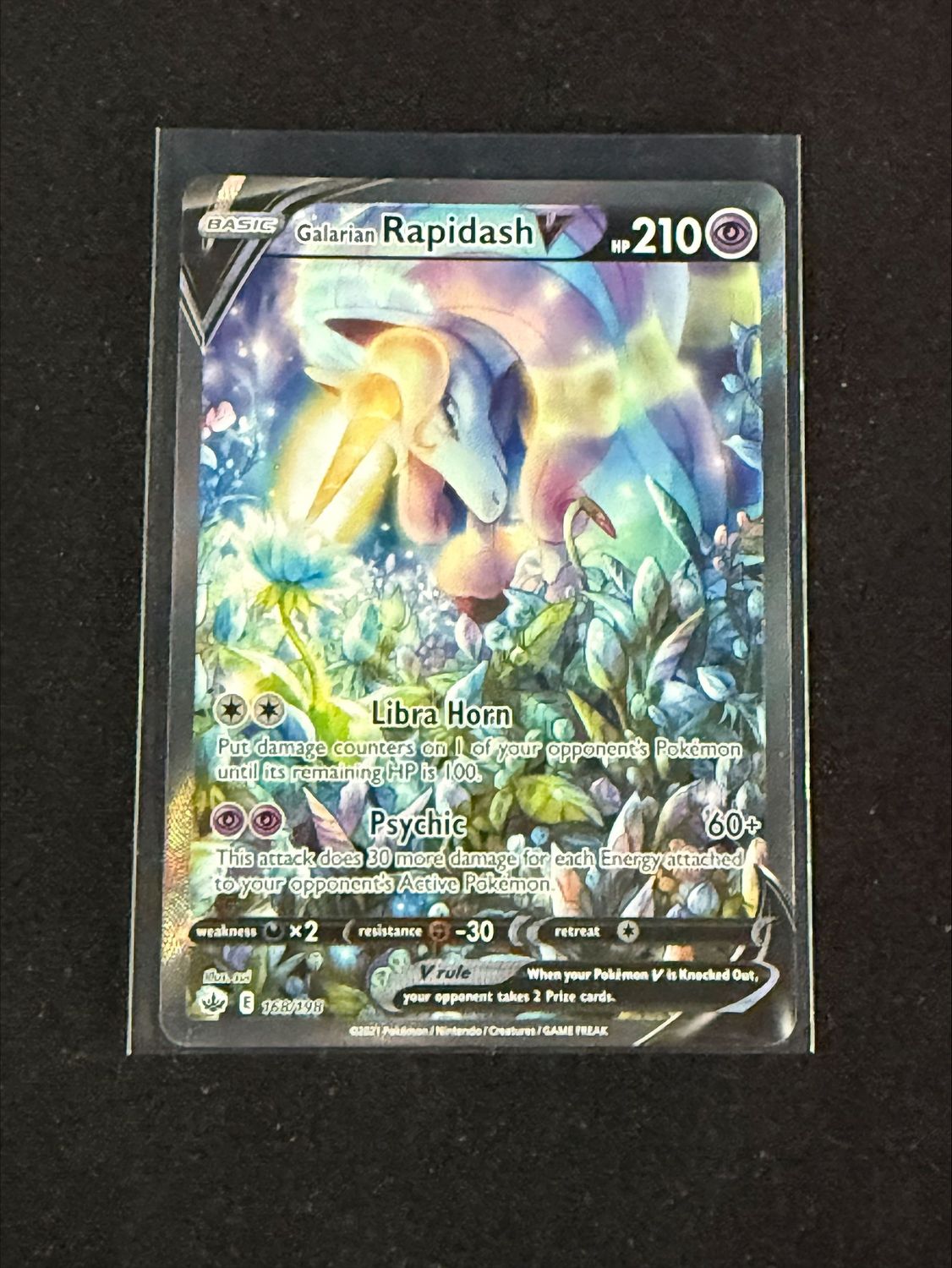 Galarian Rapidash V 168/198 Galarian Rapidash V 168/198