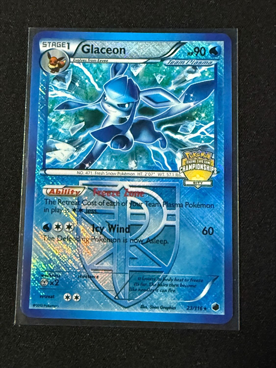 Glaceon 23/116 Stamped Promo Glaceon 23/116 Stamped Promo