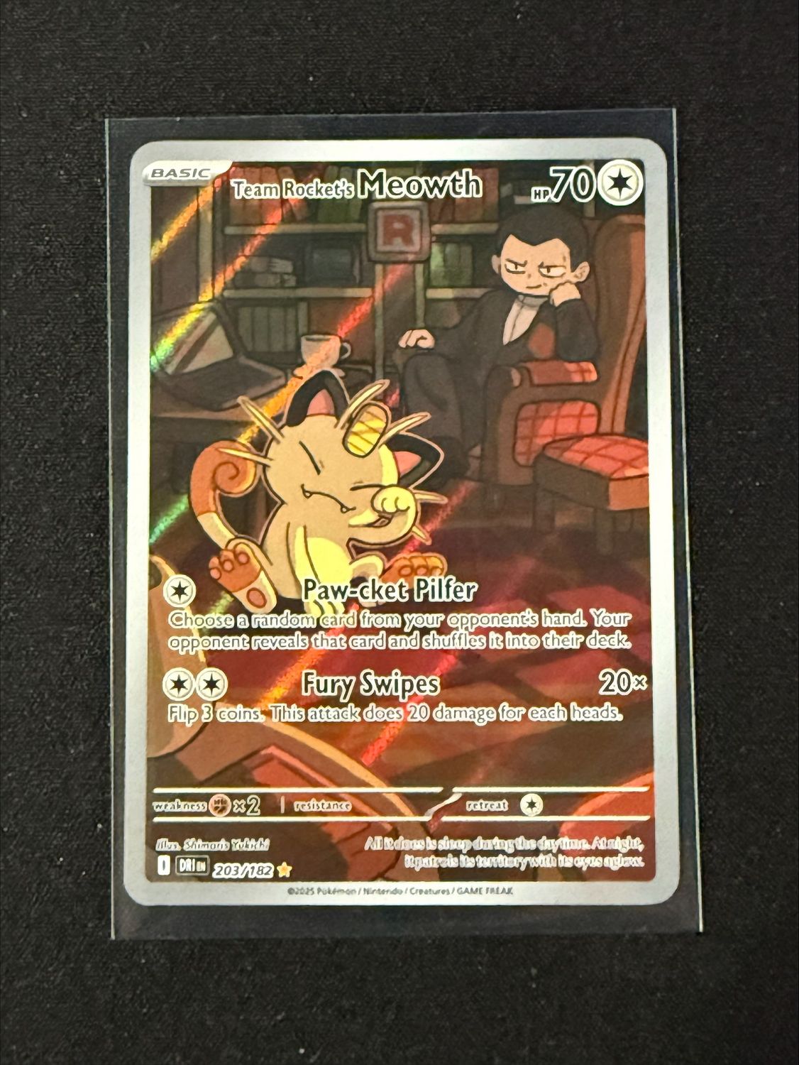 Team Rockets Meowth 203/182 (destined Rivals) Team Rockets Meowth 203/182 (destined Rivals)