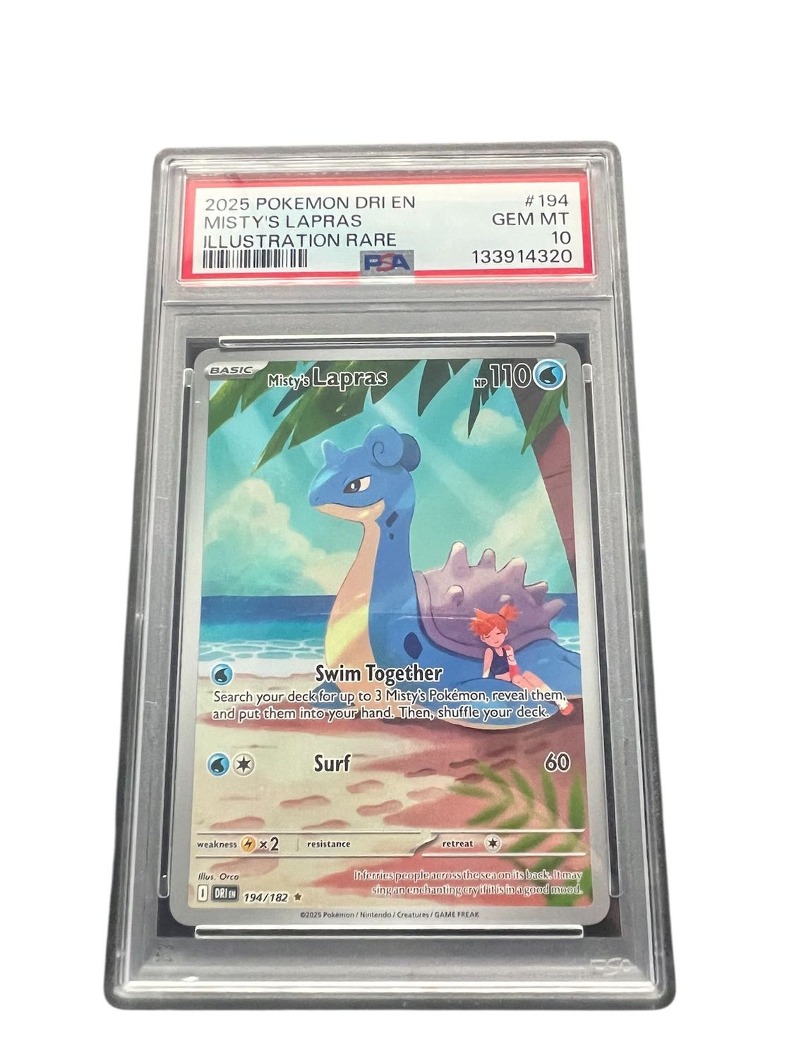 Misty's Lapras 194/182 PSA 10