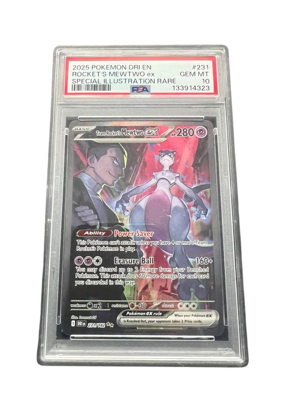 Team Rockets Mewtwo ex 231/182 psa 10