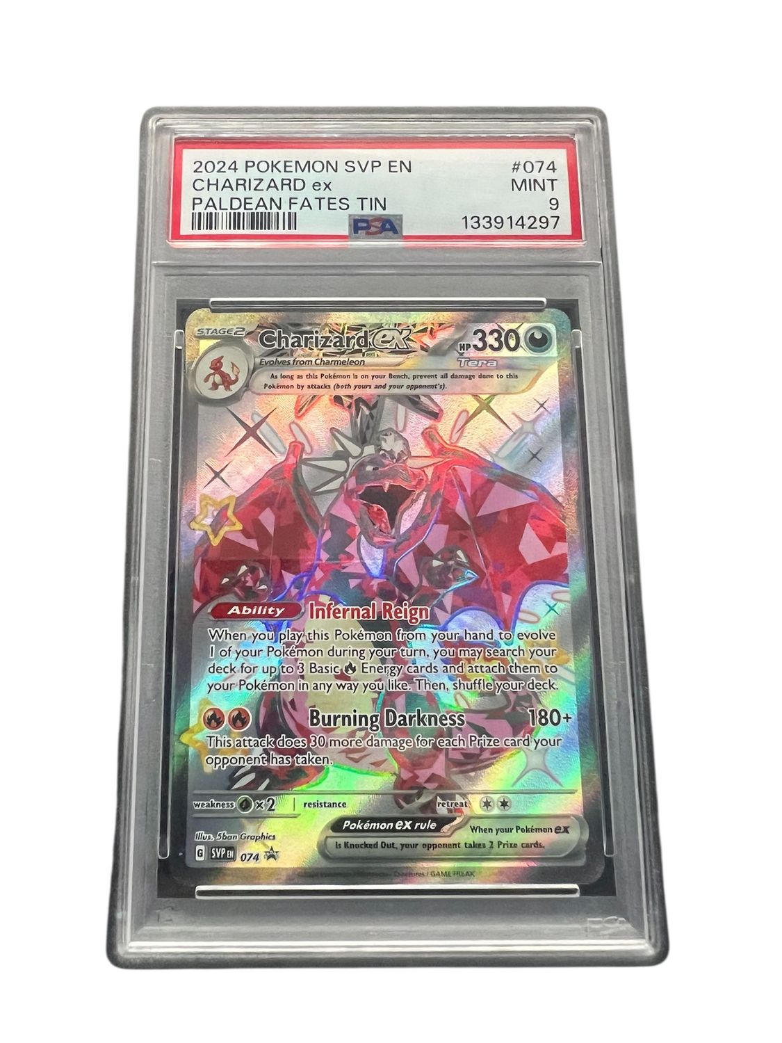 Charizard ex promo 074 psa 9