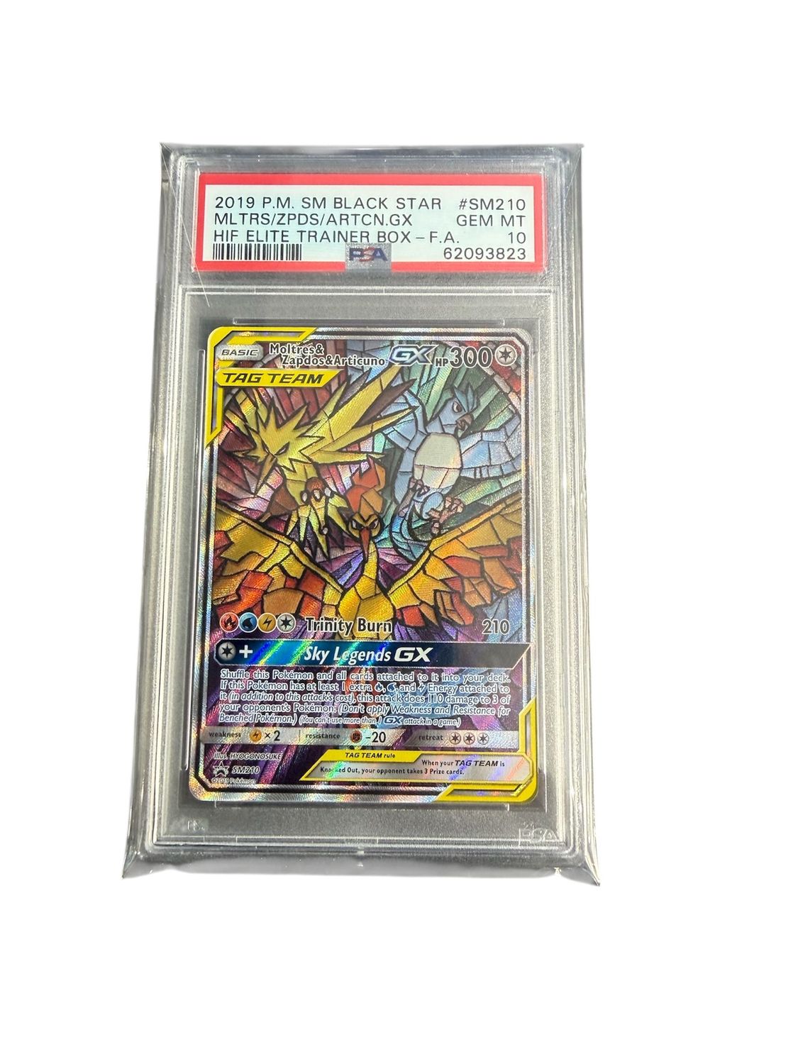 Stained glass birds sm210 psa 10