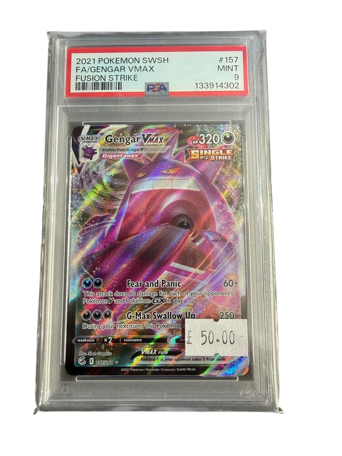 Gengar VMAX 157/264 PSA 9