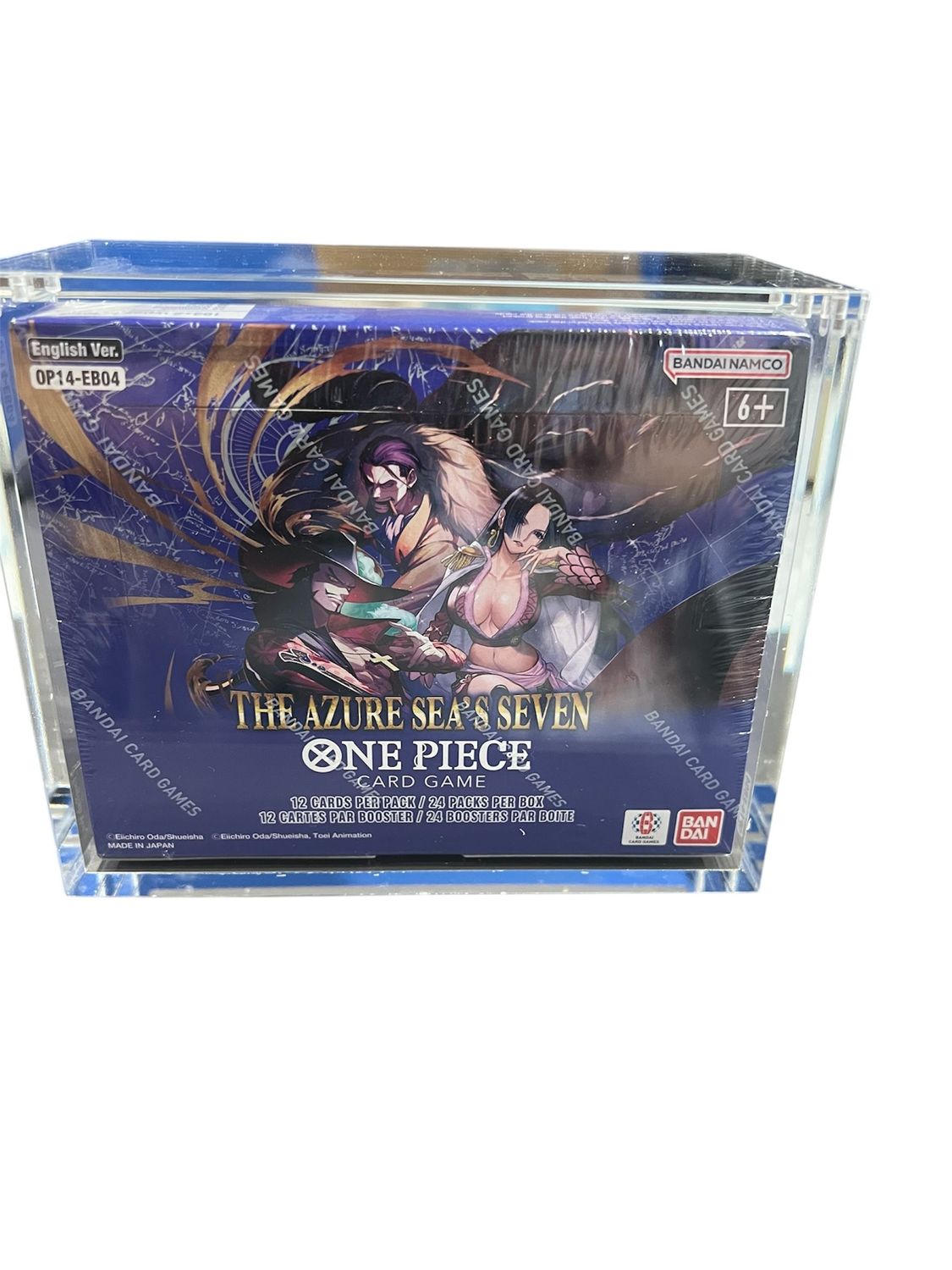 One piece english booster box acrylic case