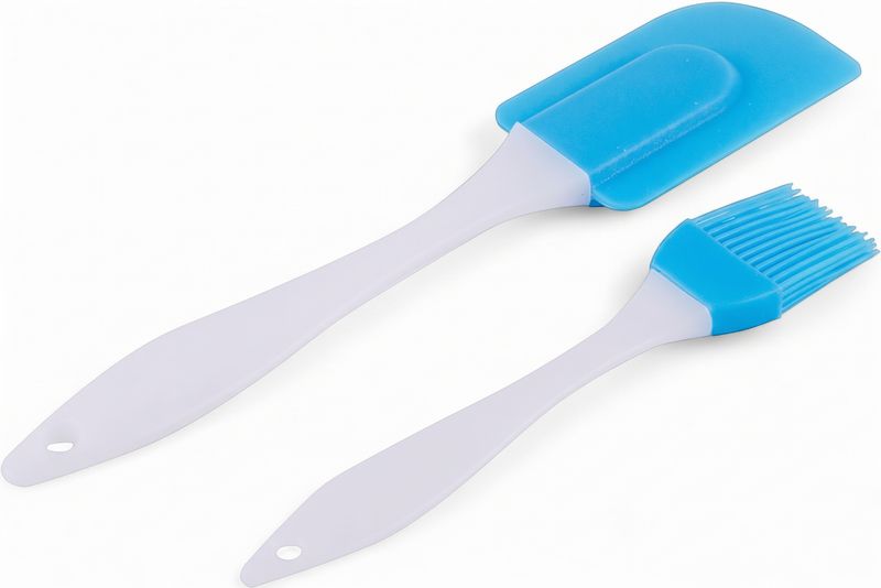 Ashley Spatula/Pastry Brush 2Pc Silicon
