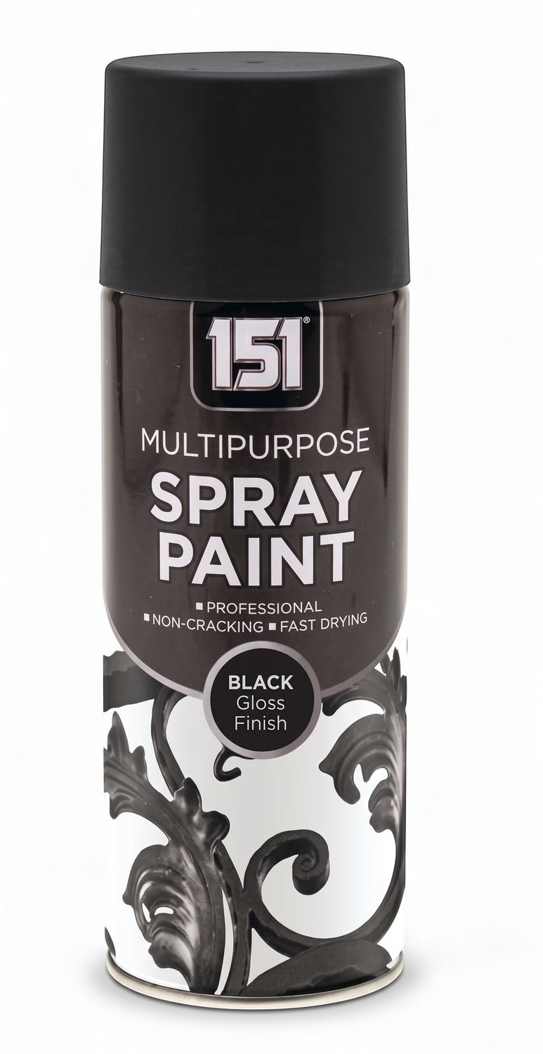 151 Spray Paint Black Gloss 400Ml