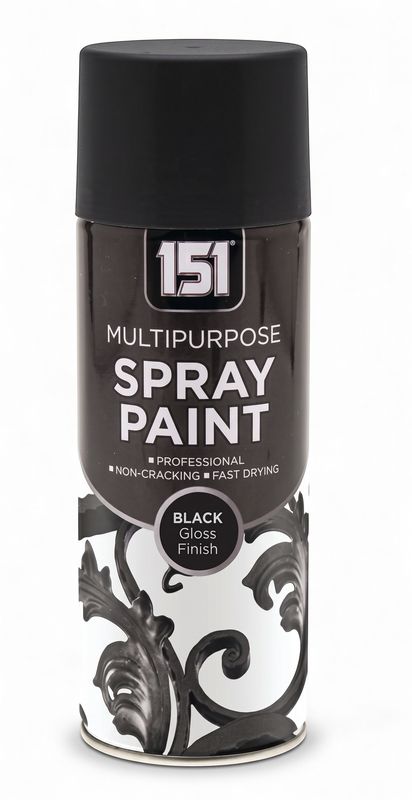 151 Spray Paint Black Gloss 400Ml